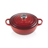 Le Creuset Signature Cast Iron 24cm Soup Pot Casserole Cerise