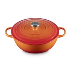 Le Creuset Signature Cast Iron 28cm Soup Pot Casserole Volcanic