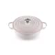Le Creuset Signature Cast Iron 28cm Soup Pot Casserole Shell Pink