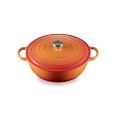 Le Creuset Signature Cast Iron 32cm Soup Pot Casserole Volcanic