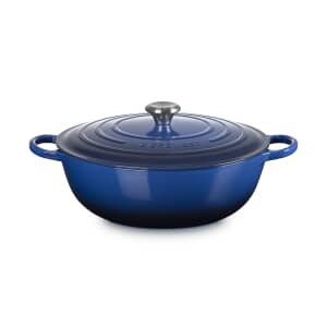 Le Creuset Signature Cast Iron 32cm Soup Pot Casserole Lapis