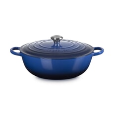 Le Creuset Signature Cast Iron 32cm Soup Pot Casserole Lapis