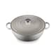 Le Creuset Signature Cast Iron 32cm Soup Pot Casserole Mist Grey