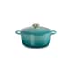 Le Creuset Signature Cast Iron 20cm Round Casserole Bleu Riviera