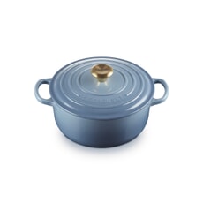 Le Creuset Signature Cast Iron 20cm Round Casserole Chambray