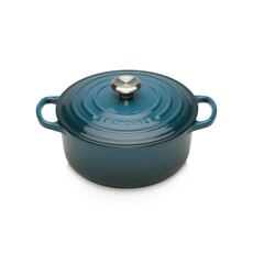 Le Creuset Signature Cast Iron 20cm Round Casserole Deep Teal