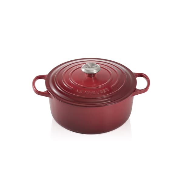 Le Creuset Signature Cast Iron Round Casserole 20cm Burgundy