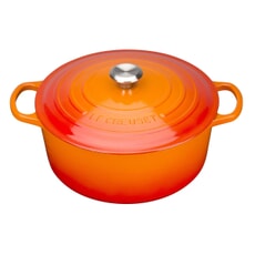 Le Creuset Signature Cast Iron 22cm Round Casserole Volcanic