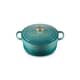 Le Creuset Signature Cast Iron 22cm Round Casserole Bleu Riviera