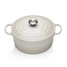 Le Creuset Signature Cast Iron 22cm Round Casserole Meringue