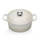 Le Creuset Signature Cast Iron 22cm Round Casserole Meringue