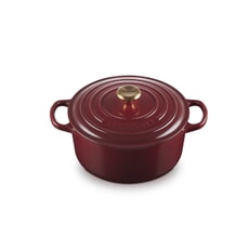 Le Creuset Signature Cast Iron 22cm Round Casserole Garnet