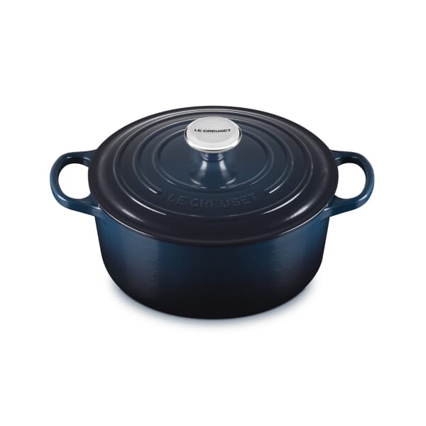 Le Creuset Signature Cast Iron 24cm Round Casserole Nuit