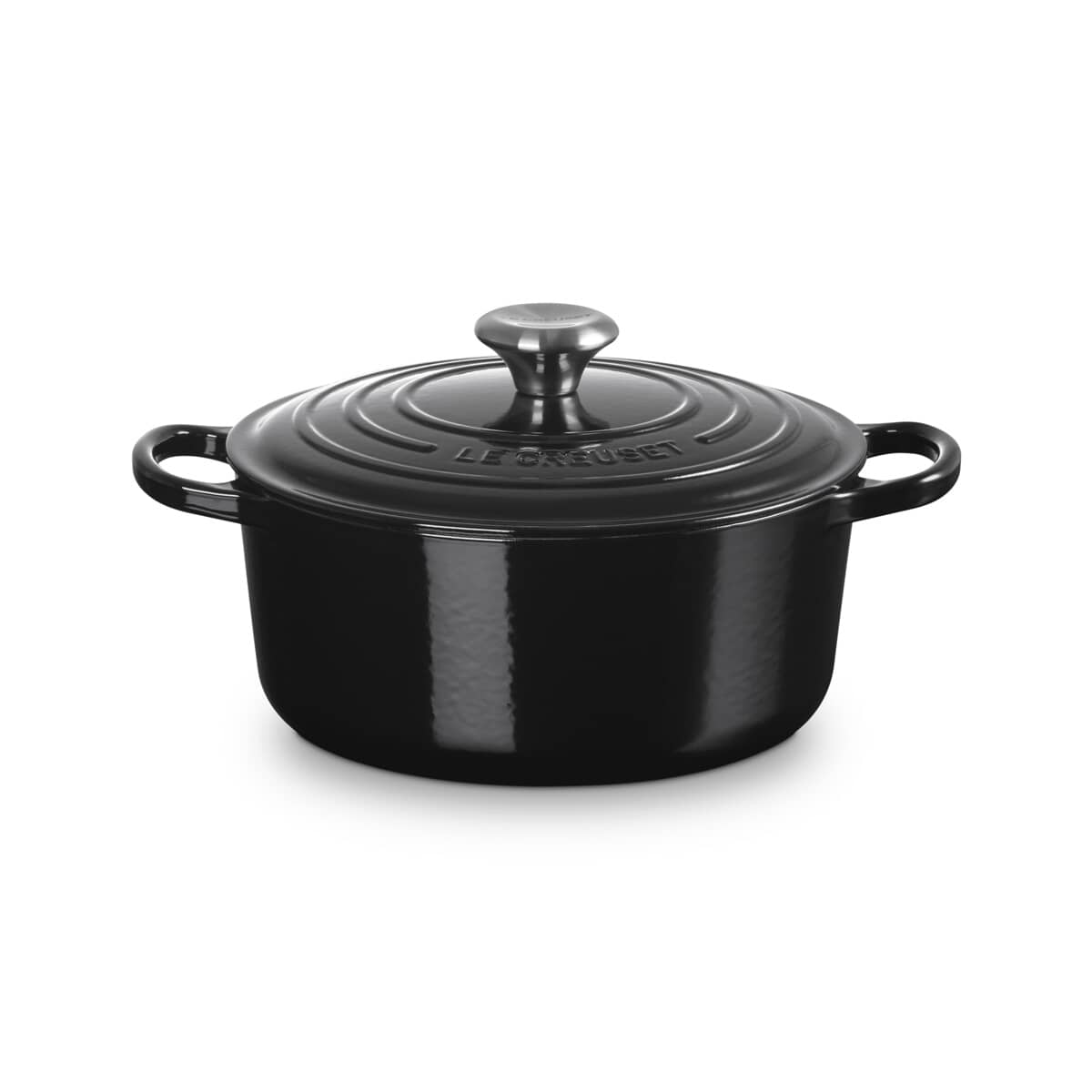 Le Creuset Signature Cast Iron 24cm Round Casserole Black Onyx