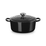 Le Creuset Signature Cast Iron 24cm Round Casserole Black Onyx