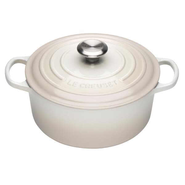 Le Creuset Signature Cast Iron 24cm Round Casserole Meringue