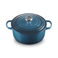 Le Creuset Signature Cast Iron 26cm Round Casserole Deep Teal