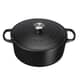 Le Creuset Signature Cast Iron 28cm Round Casserole Satin Black