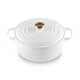 Le Creuset Signature Cast Iron 28cm Round Casserole White