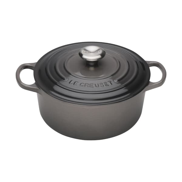 Le Creuset Signature Cast Iron 28cm Round Casserole Flint