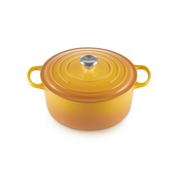 Le Creuset Signature Cast Iron 28cm Round Casserole Nectar