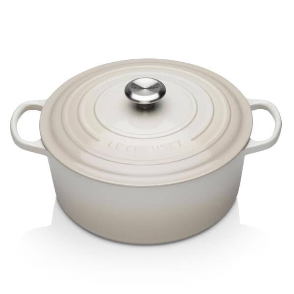 Le Creuset Signature Cast Iron 28cm Round Casserole Meringue