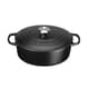 Le Creuset Signature Cast Iron 23cm Oval Casserole Satin Black