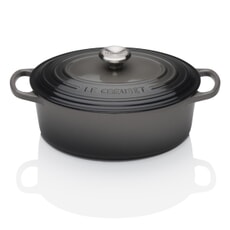 Le Creuset Signature Cast Iron 23cm Oval Casserole Flint