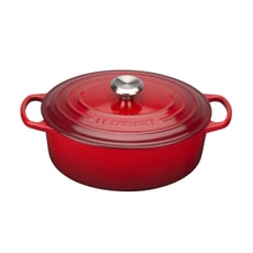 Le Creuset Signature Cast Iron 27cm Oval Casserole Cerise
