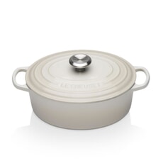 Le Creuset Signature Cast Iron 27cm Oval Casserole Meringue