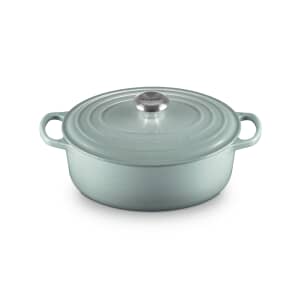 Le Creuset Signature Cast Iron 27cm Oval Casserole Sea Salt