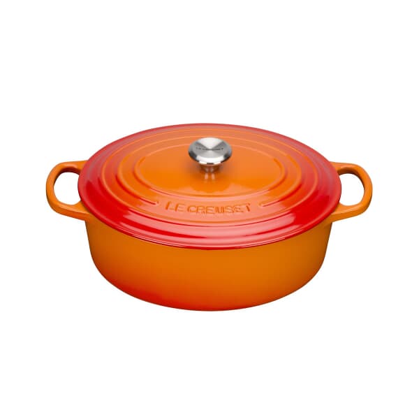 Le Creuset Signature Cast Iron 29cm Oval Casserole Volcanic