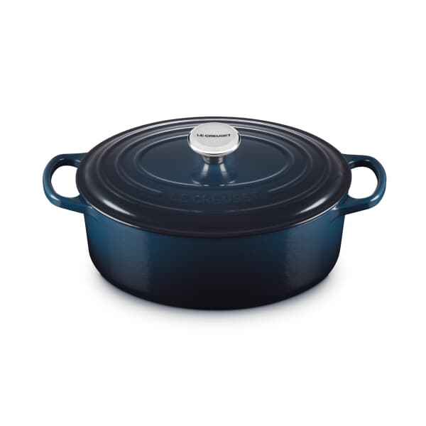 Le Creuset Signature Cast Iron 29cm Oval Casserole Nuit