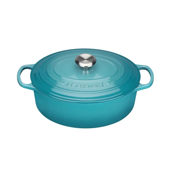 Le Creuset Signature Cast Iron 29cm Oval Casserole Teal