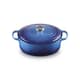 Le Creuset Signature Cast Iron 29cm Oval Casserole Azure Blue