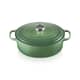 Le Creuset Signature Cast Iron 29cm Oval Casserole Bamboo Green