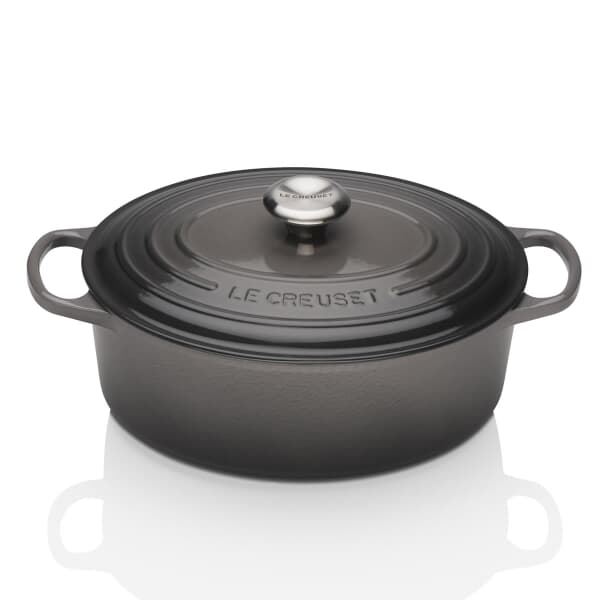 Le Creuset Signature Cast Iron 29cm Oval Casserole Flint