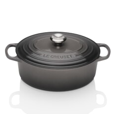 Le Creuset Signature Cast Iron 29cm Oval Casserole Flint