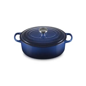 Le Creuset Signature Cast Iron 29cm Oval Casserole Lapis