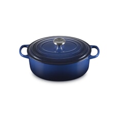 Le Creuset Signature Cast Iron 29cm Oval Casserole Lapis
