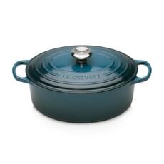 Le Creuset Signature Cast Iron 29cm Oval Casserole Deep Teal