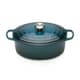 Le Creuset Signature Cast Iron 29cm Oval Casserole Deep Teal