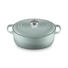 Le Creuset Signature Cast Iron 29cm Oval Casserole Sea Salt