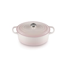 Le Creuset Signature Cast Iron 29cm Oval Casserole Shell Pink
