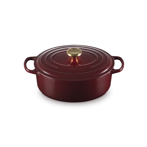 Le Creuset Signature Cast Iron 29cm Oval Casserole Garnet