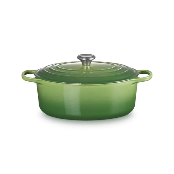Le Creuset Signature Cast Iron 31cm Oval Casserole Bamboo