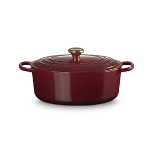 Le Creuset Signature Cast Iron 31cm Oval Casserole Garnet