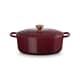 Le Creuset Signature Cast Iron 31cm Oval Casserole Garnet