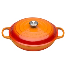 Le Creuset Signature Cast Iron 26cm Shallow Casserole Volcanic