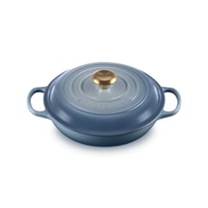 Le Creuset Signature Cast Iron 26cm Shallow Casserole Chambray